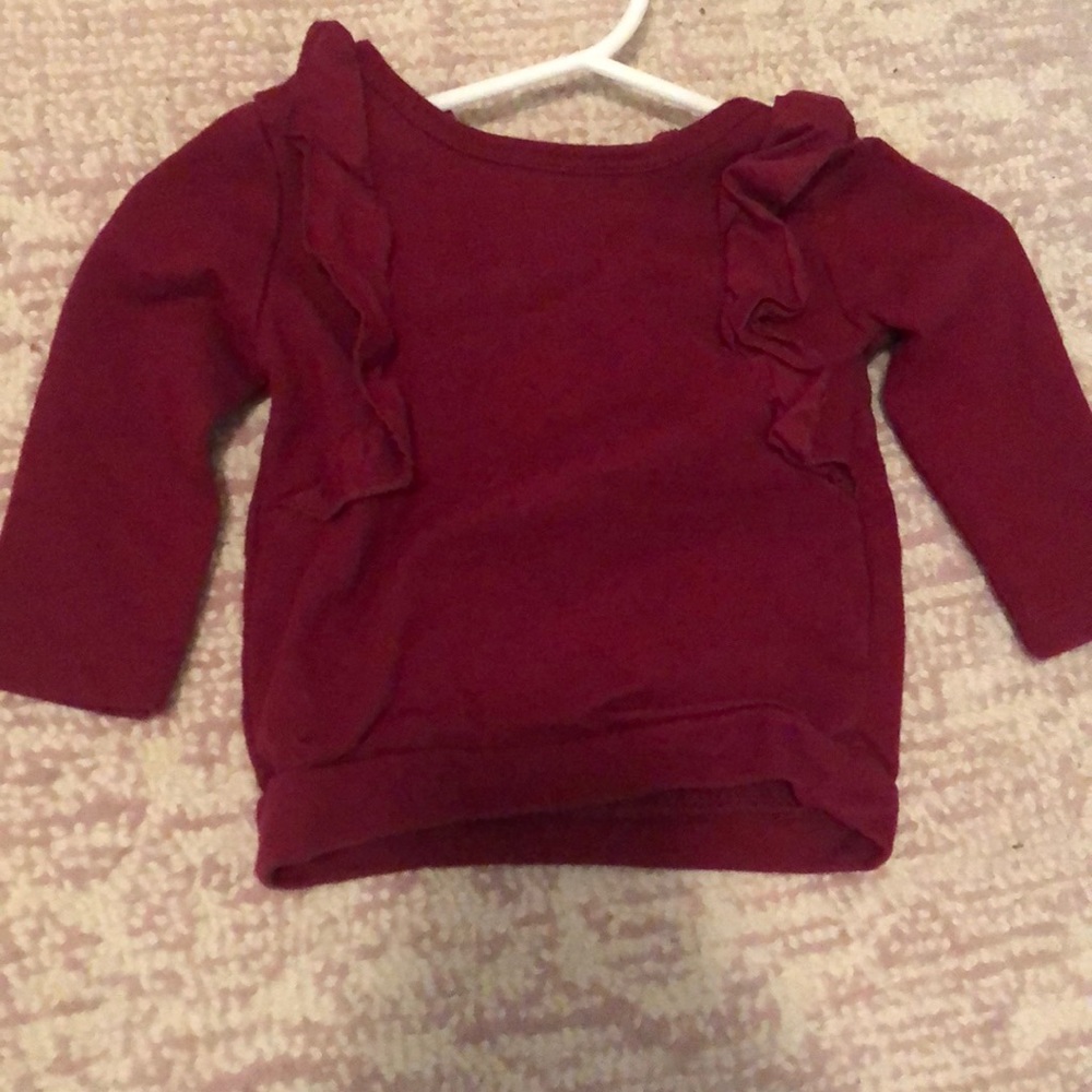 Carter’s Ruffle Sweatshirt Set - Picture 2 of 7